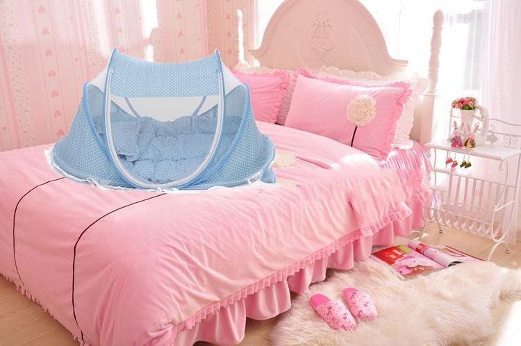 Foldable Baby Bed Net With Pillow